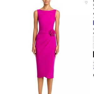 NWT Chiara Boni La Petite Robe Glenaly Flower Dress Size 4 NWT